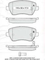 Гальмівні колодки передні Logan MCV/Duster/Lodgy 1.5DCI INTELLI D204E