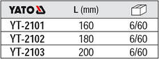 Плоскогубці діелектричні 180 мм, 1000 В, YATO YT-2102, фото 3