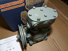 Компресор МАЗ КРАЗ 2-циліндровий підвищувач. похід. (зі шківом) завод 5336-3509012-10