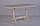 Стіл дерев'яний розкладний на двох ніжках, кухонний, обідній АВРОРА (слонова кістка), фото 2