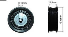 Паразитний/провідний ролик, полікліновий ремінь CFR 500080 без кондиціонера 1,5 DCI — 1,6 16V 