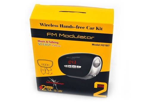ФМ FM трансмітер модулятор авто hands free MP3 Bluetooth H21BT, фото 4