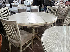 Стіл обідній круглий розкладний К-3 GOOD WOOD Руськополянський Меблевий Комбінат Явір, фото 3