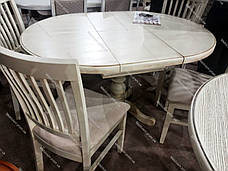 Стіл обідній круглий розкладний К-3 GOOD WOOD Руськополянський Меблевий Комбінат Явір, фото 4