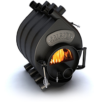 Канадська опалювальна піч Calgary зі склом