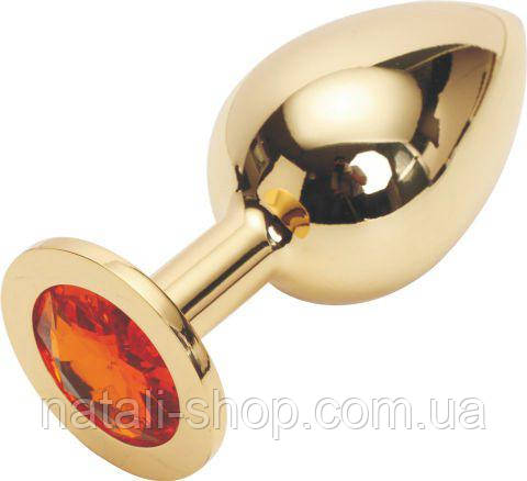 Анальна пробка Butt Plug Golden Large, фото 1