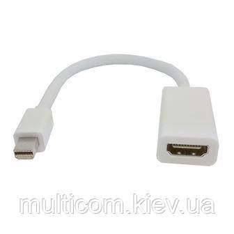 03-00-091. Перехідник штекер mini Display Port → гніздо HDMI, gold pin, шнур 20см