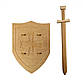 Меч 57 см і щит Англійської лицарський 42х32 см, фото 2