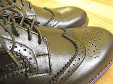 Туфлі чоловічі — броги з натуральної шкіри (ТОП якість), фото 3