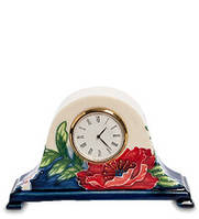 Фарфоровые настольные часы "Цветущий сад" Pavone JP-852/13