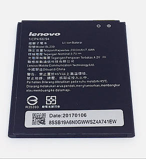 Акумулятор Lenovo A399 BL239 2000mAh, фото 2