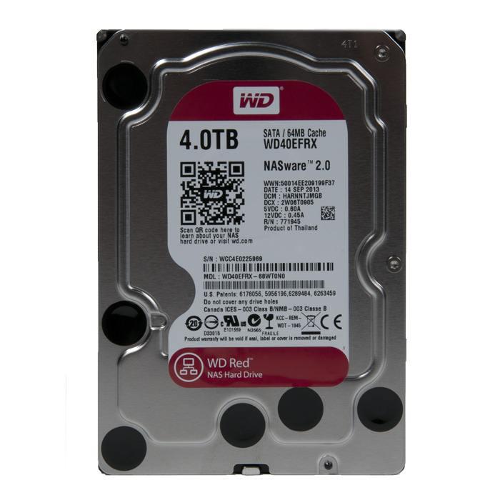 Накопичувач WD 4000GB 5400-7200rpm 64MB SATA III (WD40EFRX)