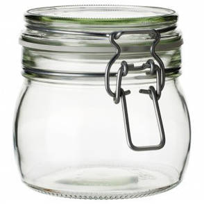 КОРКЕН Банку з кришкою, прозоре скло, 3 шт, 0323654 IKEA, ІКЕА, KORKEN, фото 2
