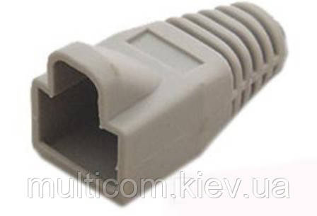 01-12-031. Чохол для штекера 8р8с (RJ-45), пачка 100шт, сірий