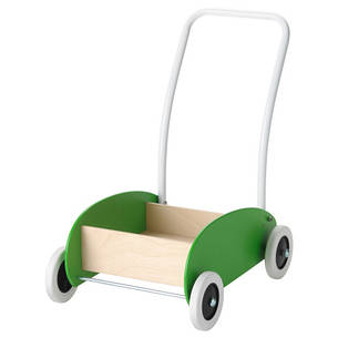 МУЛА Візок-ходунки, зелений, береза 30283578 IKEA, ІКЕА, MULA, фото 2