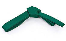 Пояс для кімоно Champion зелений UR (бавовна + поліестер, 260-300 см)