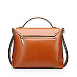 Стильна жіноча сумка з натуральної шкіри чорна, фото 8