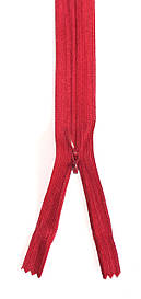 Блискавка потайна Вишня 50см пластикова нероз'ємна спіраль