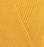 Alize BABY BEST (Бейбi Бест) № 216 темно-жовтий (Пряжа акрил з бамбуком, нитки для в'язання), фото 2