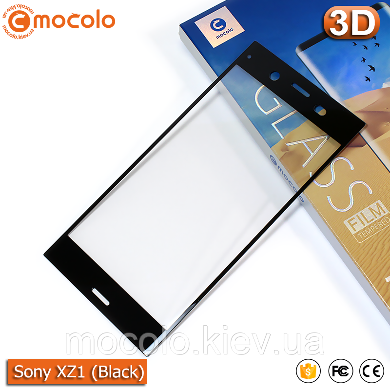 Захисне скло Mocolo Sony Xperia XZ1 3D (Black)