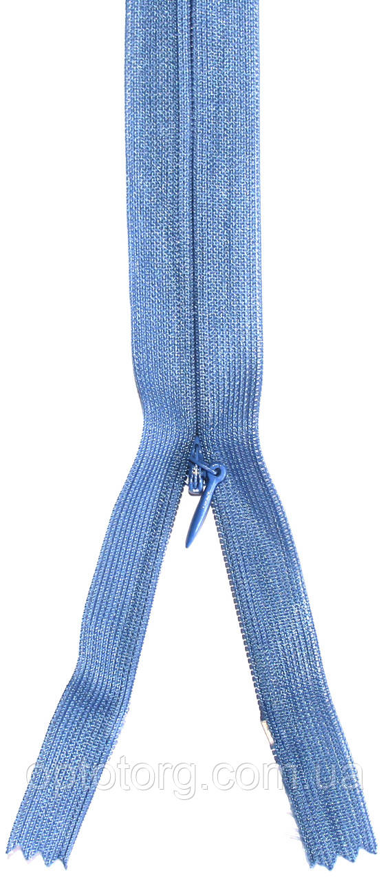 Блискавка потайна Джинс 50см пластикова нероз'ємна спіраль