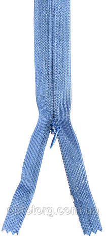 Блискавка потайна Джинс 50см пластикова нероз'ємна спіраль, фото 1