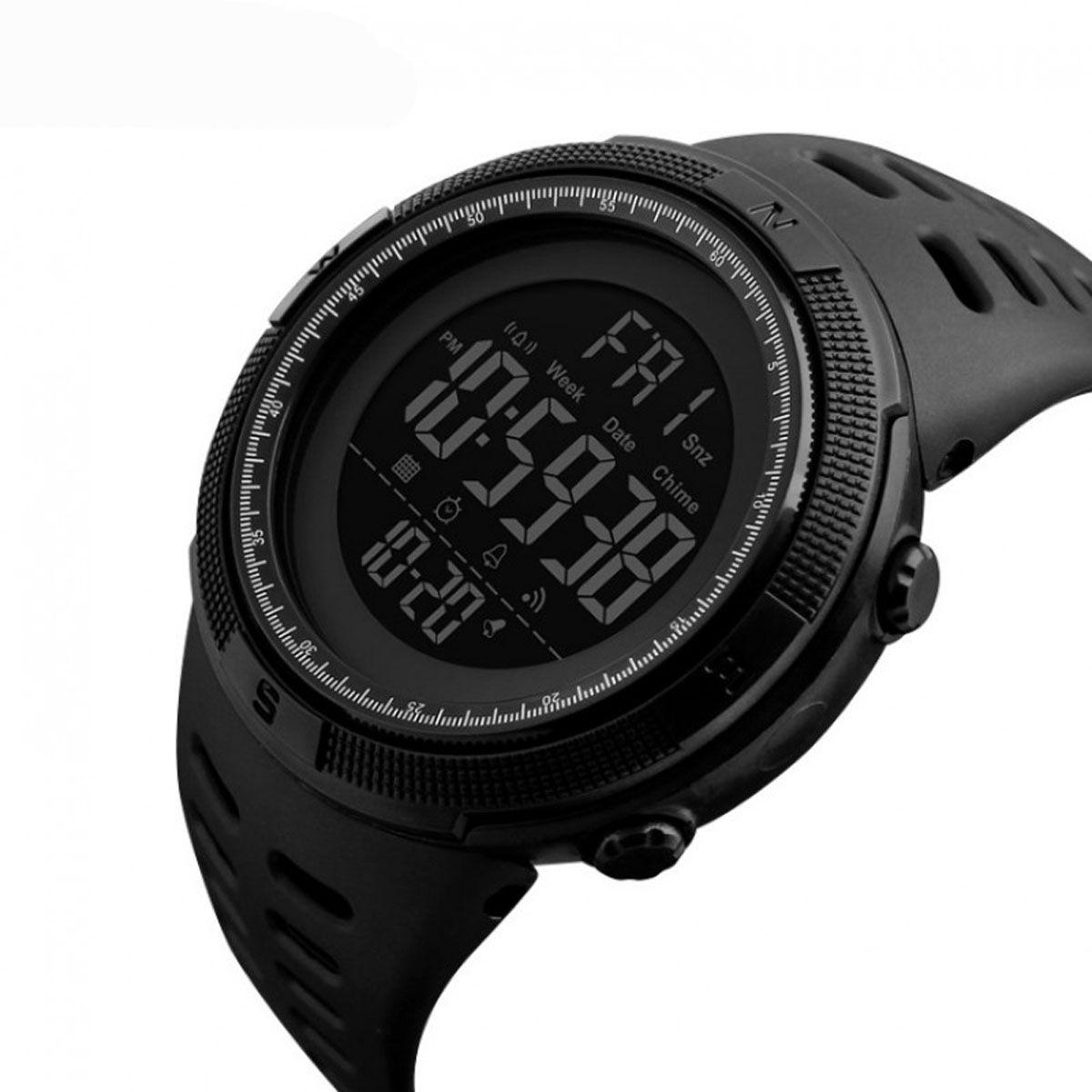 Спортивные водонепроницаемые часы Skmei 1251 Black - фото 1 - id-p581409055