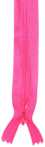 Блискавка потайна Малина 50см пластикова нероз'ємна спіраль, фото 1