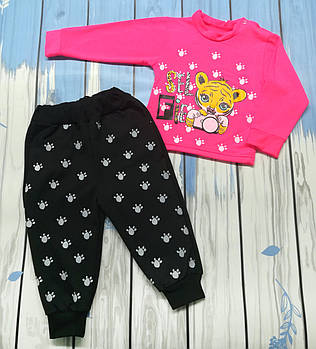 Ясельний костюм для дівчаток "Селфі" (рожевий)