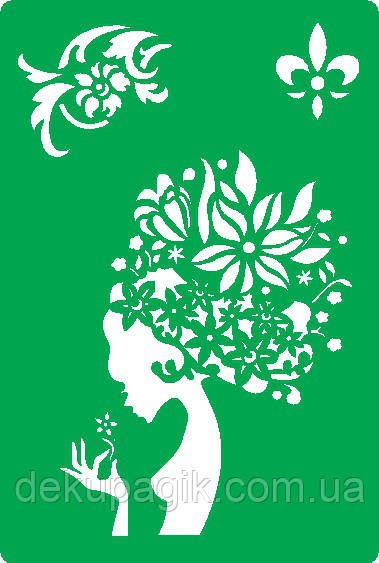 Трафарет багаторазовий на клейовій основі МД_15, 15х20см, фото 1