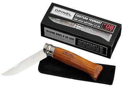 Нож Opinel Inox Lux Bubinga box No.08  (226086), Франция