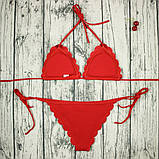 Купальник бразиліана Хвиля, Жіночий купальник бікіні на зав'язках, фото 2