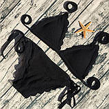 Купальник бразиліана Хвиля, Жіночий купальник бікіні на зав'язках, фото 4