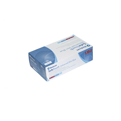 Нітрилові рукавички SafeTouch® Advanced Slim Blue без пудри,3,5гр