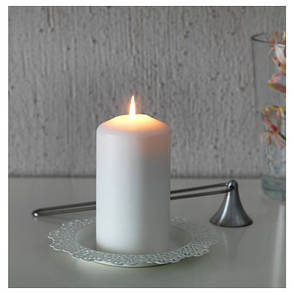 СКУРАР Свічник для формовий свічки, білий, 18 см 20239982 IKEA, ІКЕА, SKURAR, фото 2