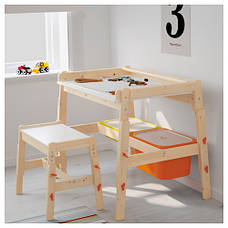 ФЛИСАТ Дитячий письмовий стіл, регульований 20273594 IKEA, ІКЕА, FLISAT, фото 3