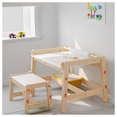 ФЛИСАТ Дитячий письмовий стіл, регульований 20273594 IKEA, ІКЕА, FLISAT, фото 2
