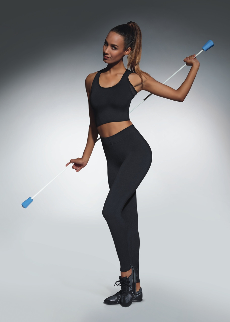 Спортивні жіночі легінси BasBlack Forcefit 90 (original), лосини для бігу, фітнесу, спортзалу
