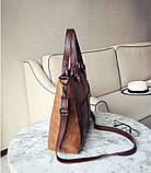 Жіноча сумка на блискавці з екошкіри з плечовим ремінцем сіра опт, фото 6