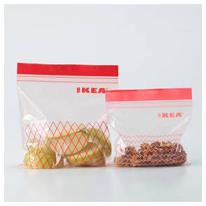 ІСТАД пластиковий Пакет для заморозки, червоний 20339284 IKEA, ІКЕА, ISTAD, фото 2