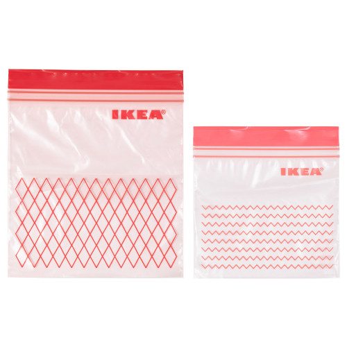 ІСТАД пластиковий Пакет для заморозки, червоний 20339284 IKEA, ІКЕА, ISTAD