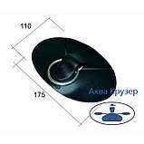 Буксир накладка ПВХ з кільцем з нержавіючої сталі для надувних човнів ПВХ, фото 2