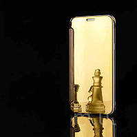 Дзеркальний золотистий преміум чохол-книжка Samsung Galaxy A5 (2017) / A520