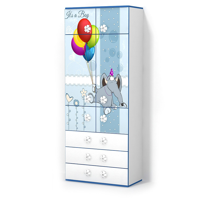 Шафа в дитячу кімнату з ДСП/МДФ Слоник Matroluxe, фото 1