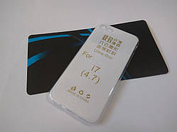 Чохол бампер для iphone 7 силіконовий прозорий ультратонкий