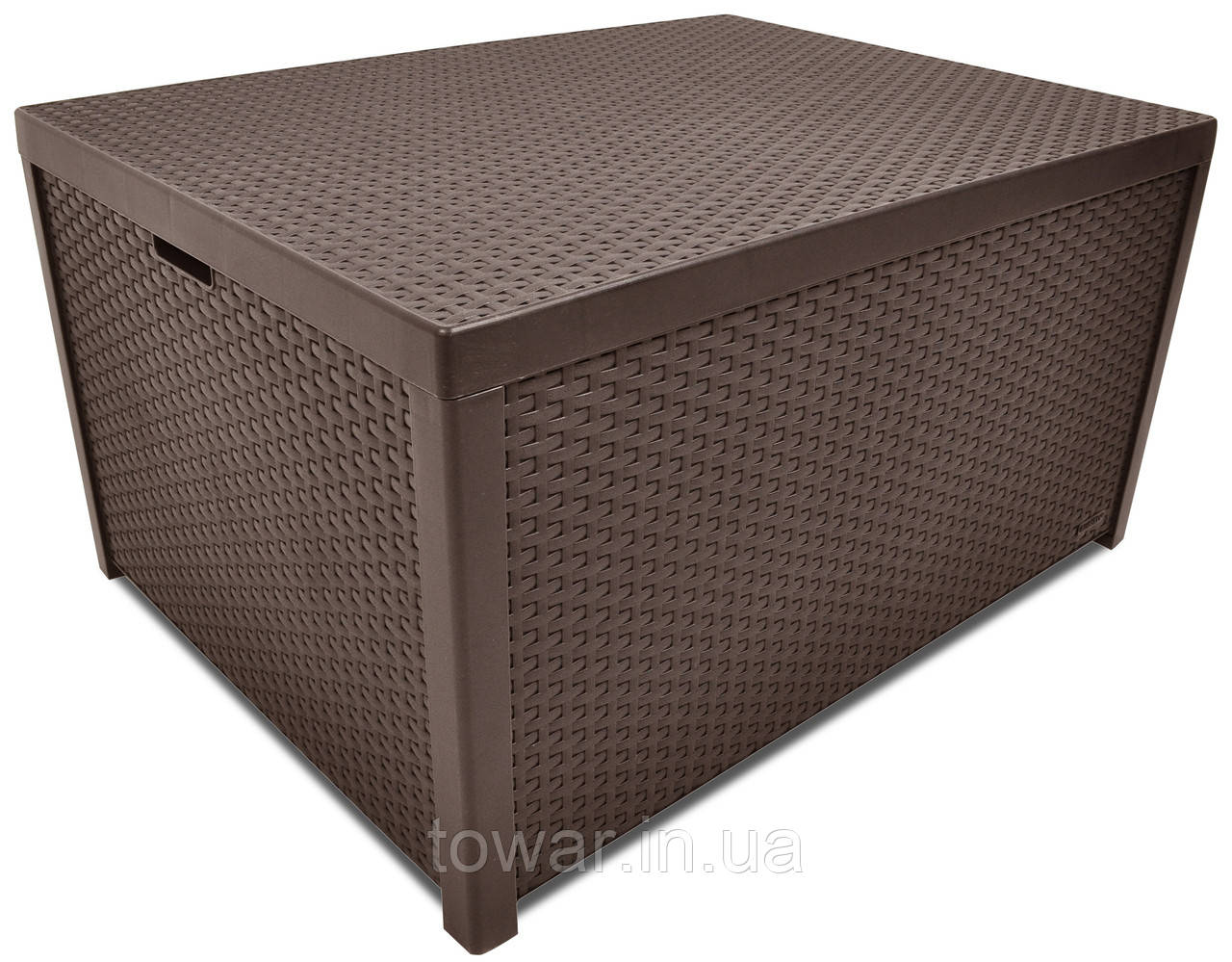 Сундук-столик садовий із ротанга ARICA Box CORFU шоколад