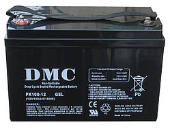 GEL Deep cycle акумулятор DMC PK100-12 GEL (100A*год 12В) для систем резервного та автономного живлення, СЕС