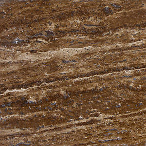 Камінь травертин NOCE VC сляб заповнений полірований коричневий