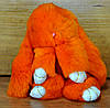 Хутряний брелок кролик помаранчевий, фото 4