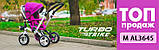 Алюмінієвий триколісний дитячий велосипед Turbo Trike M AL3645A-12 AL, фото 6